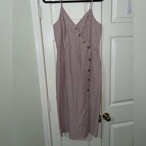 Abercrombie and Fitch midi button dress in Large.